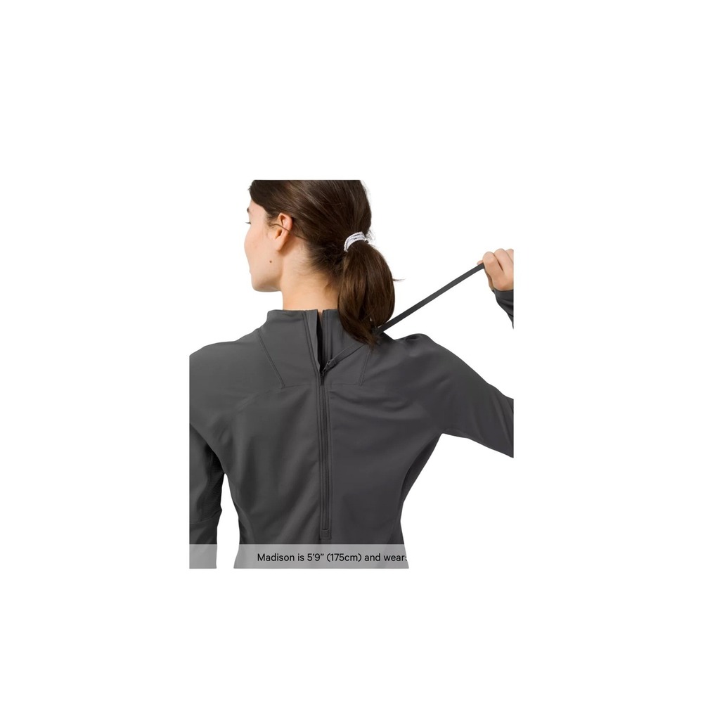 Lululemon Quickflash Pullover - Charcoal Gray Siz… - image 8